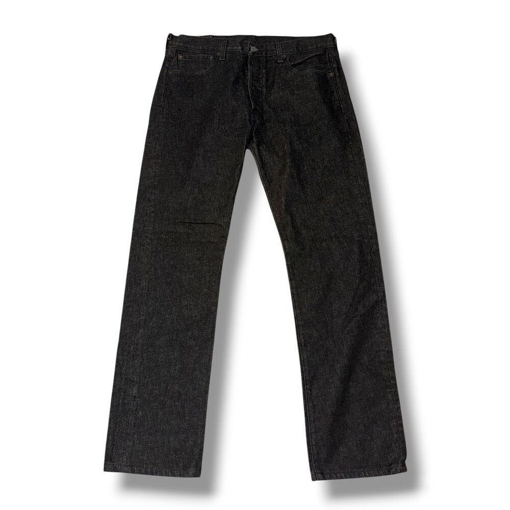 Black Levi’s 501 Button Fly 5 Pocket Denim Jeans Size 34/34